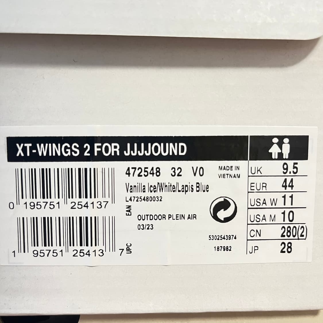 살로몬 x JJJ자운드 XT-윙스 2 화이트 라피스 블루, 280 상품이미지3