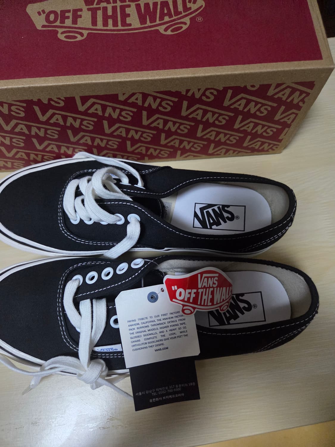 새상품 반스 어센틱 44 DX 애너하임 팩토리 블랙 상품이미지3