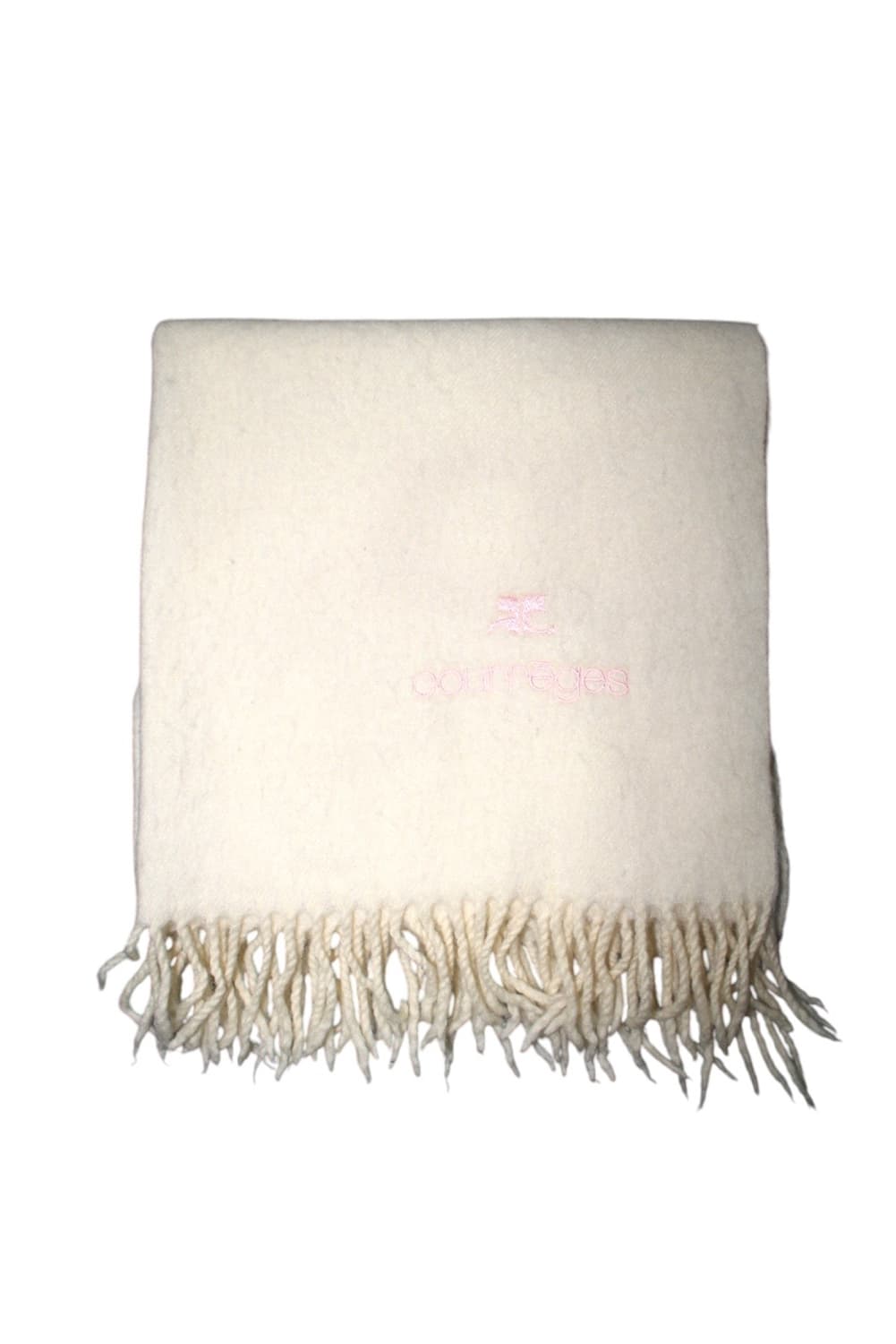 꾸레쥬 화이트 머플러 상품이미지1