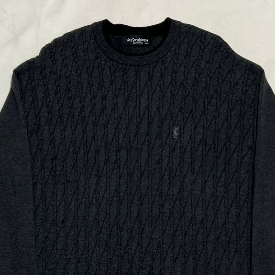 105 입생로랑 차콜 울 니트 상품이미지1