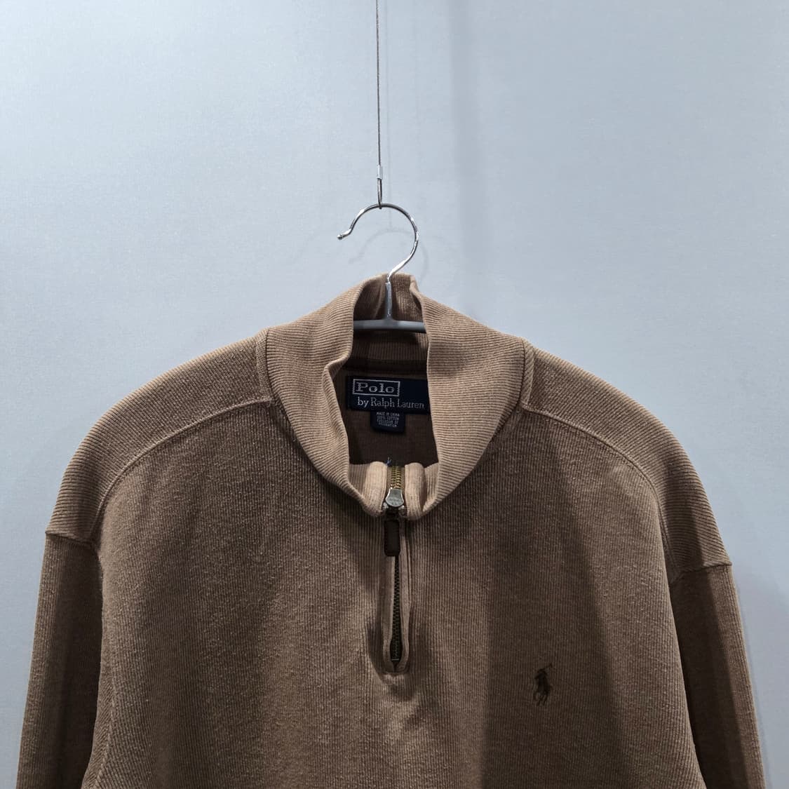 폴로랄프로렌 풀오버 하프집업 연브라운 상품이미지2
