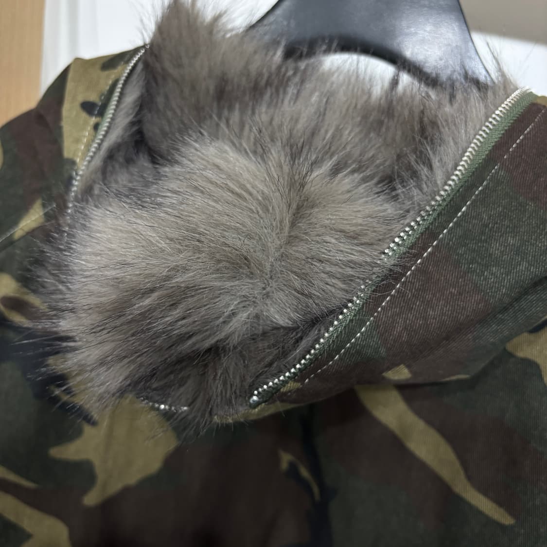 [새상품] 카모플라쥬 후드집업 퍼 점퍼 상품이미지5