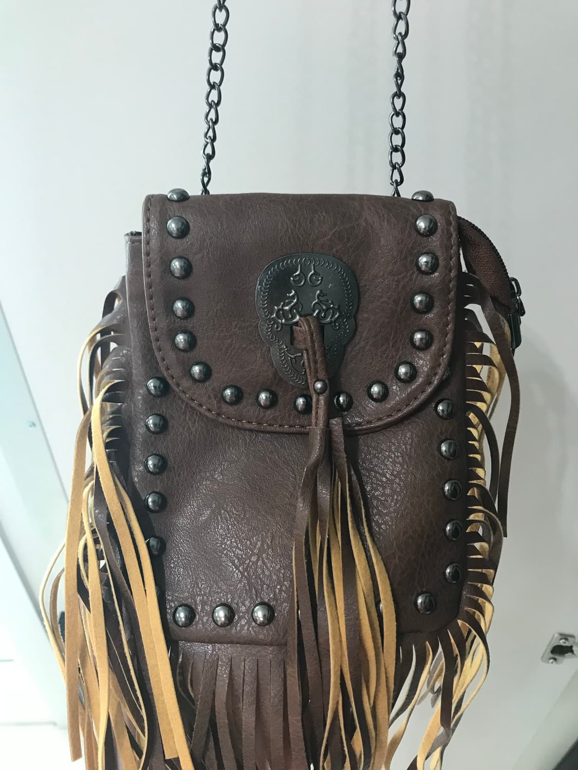 Western style vintage studded cross bag 상품이미지4