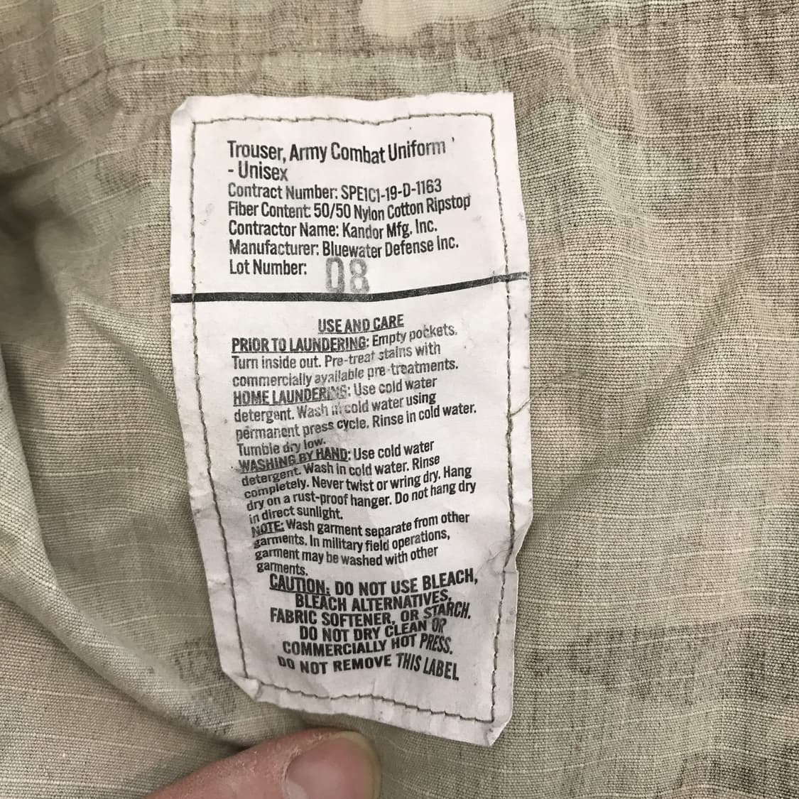 미군 멀티캠 팬츠 오리지널 [Medium,short] 상품이미지5