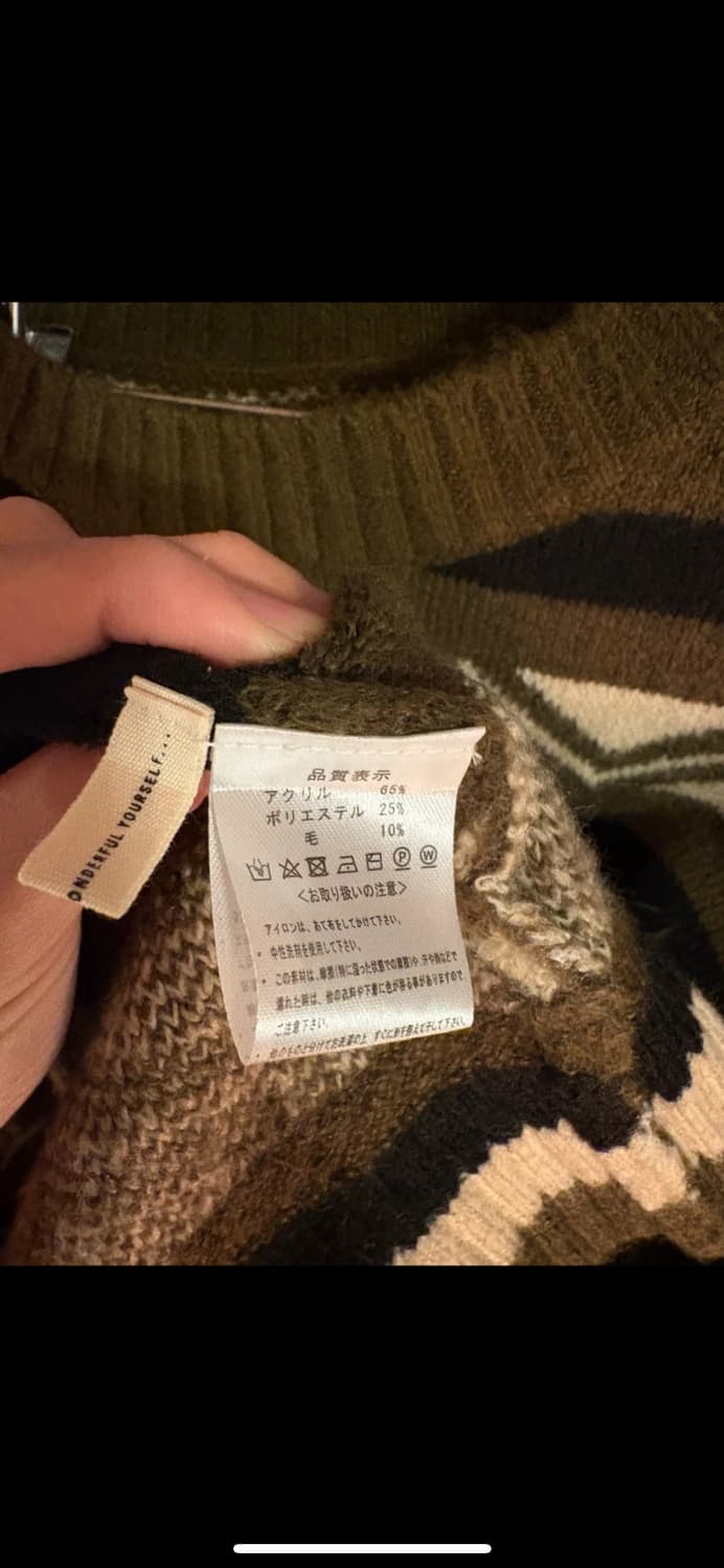 패턴 니트 스웨터 JAPAN 상품이미지2