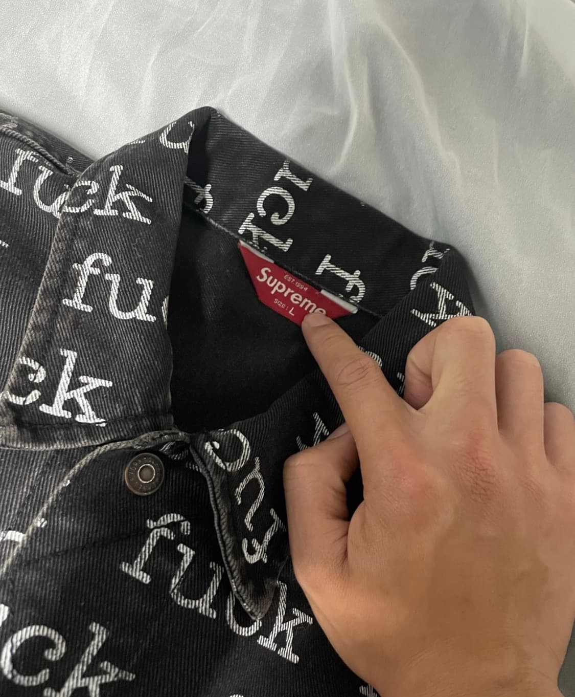 슈프림 13 s/s supreme fuck 데님 자켓 상품이미지5