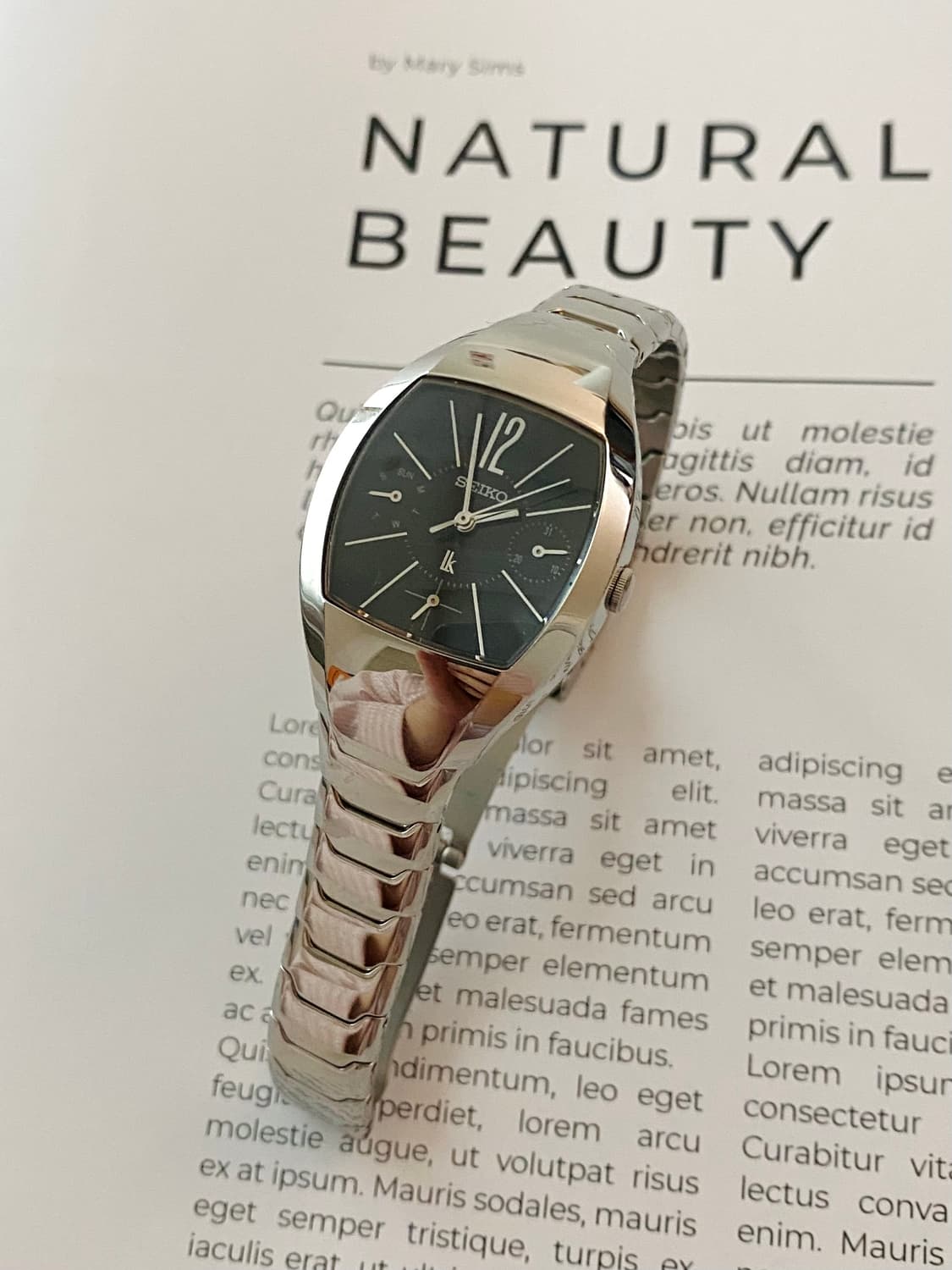 Seiko 세이코 lk 루키아 블랙 쉘 실버 상품이미지2