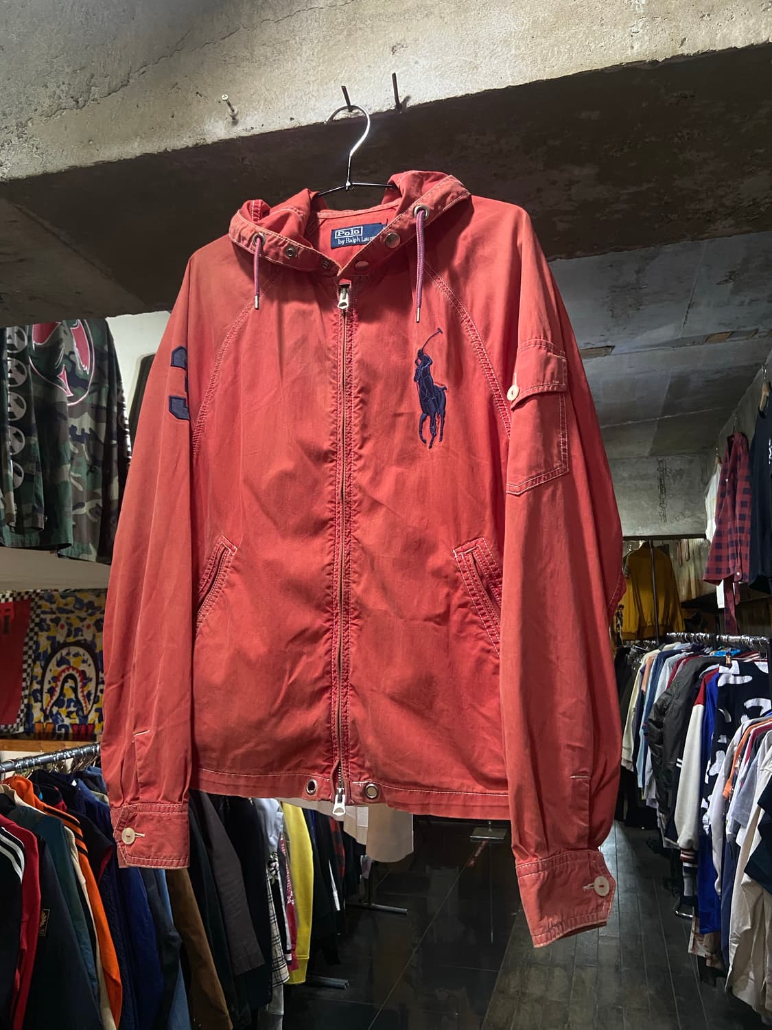 Polo Ralph Lauren 폴로 빅포니 아웃스티치 후드 코튼 자켓 상품이미지1