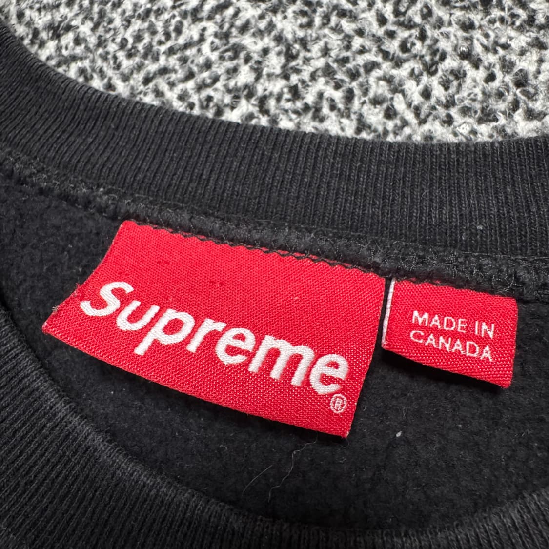Name : 슈프림 자수 S로고 크루넥 블랙 컬러 맨투맨 :)  상품이미지5
