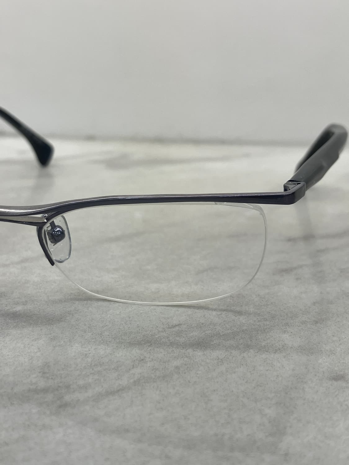 알랑 미끌리 Alain Mikli paris 실버 딥네이비 반무테 안경 상품이미지5