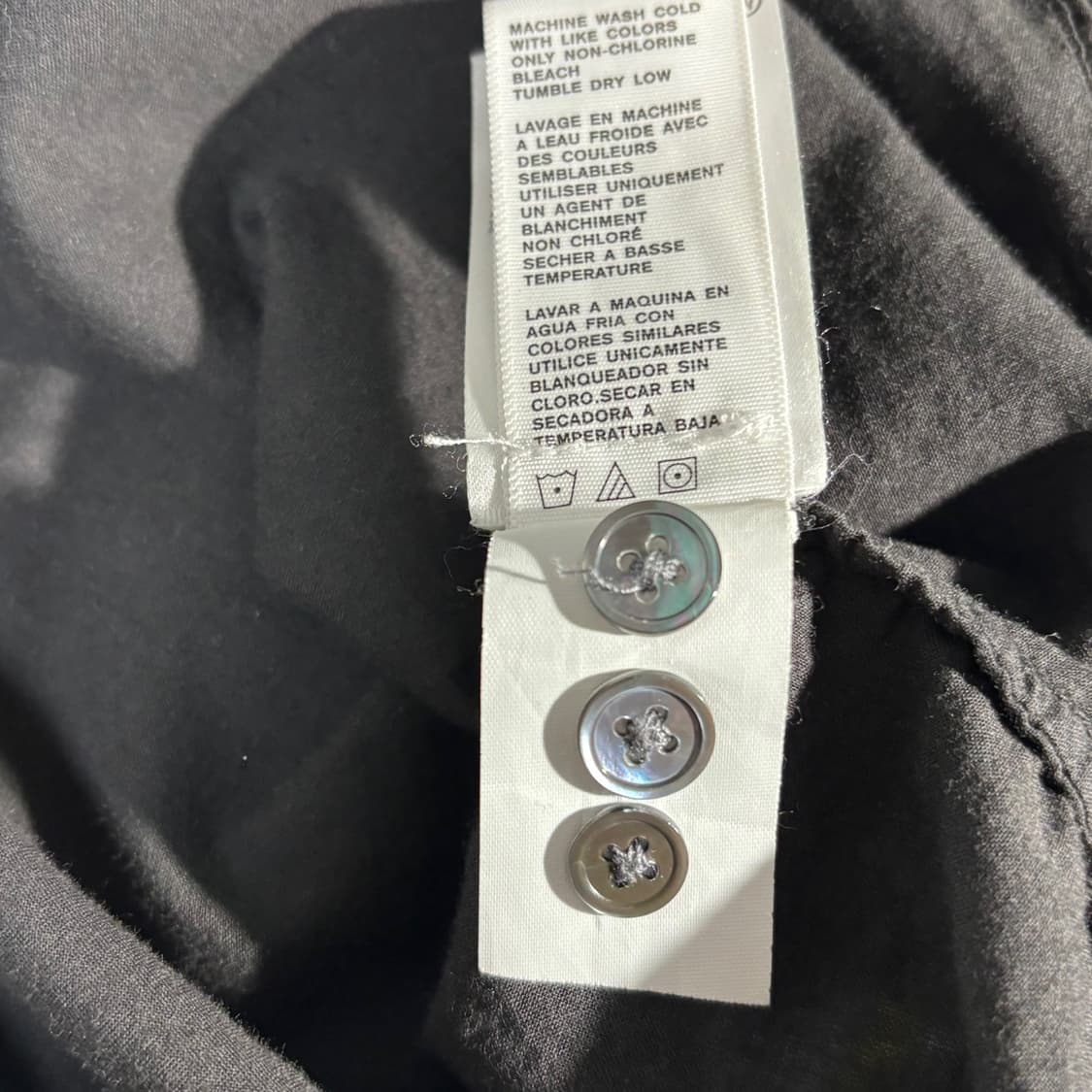 3) james perse 제임스펄스 코튼 셔츠 블랙 상품이미지5