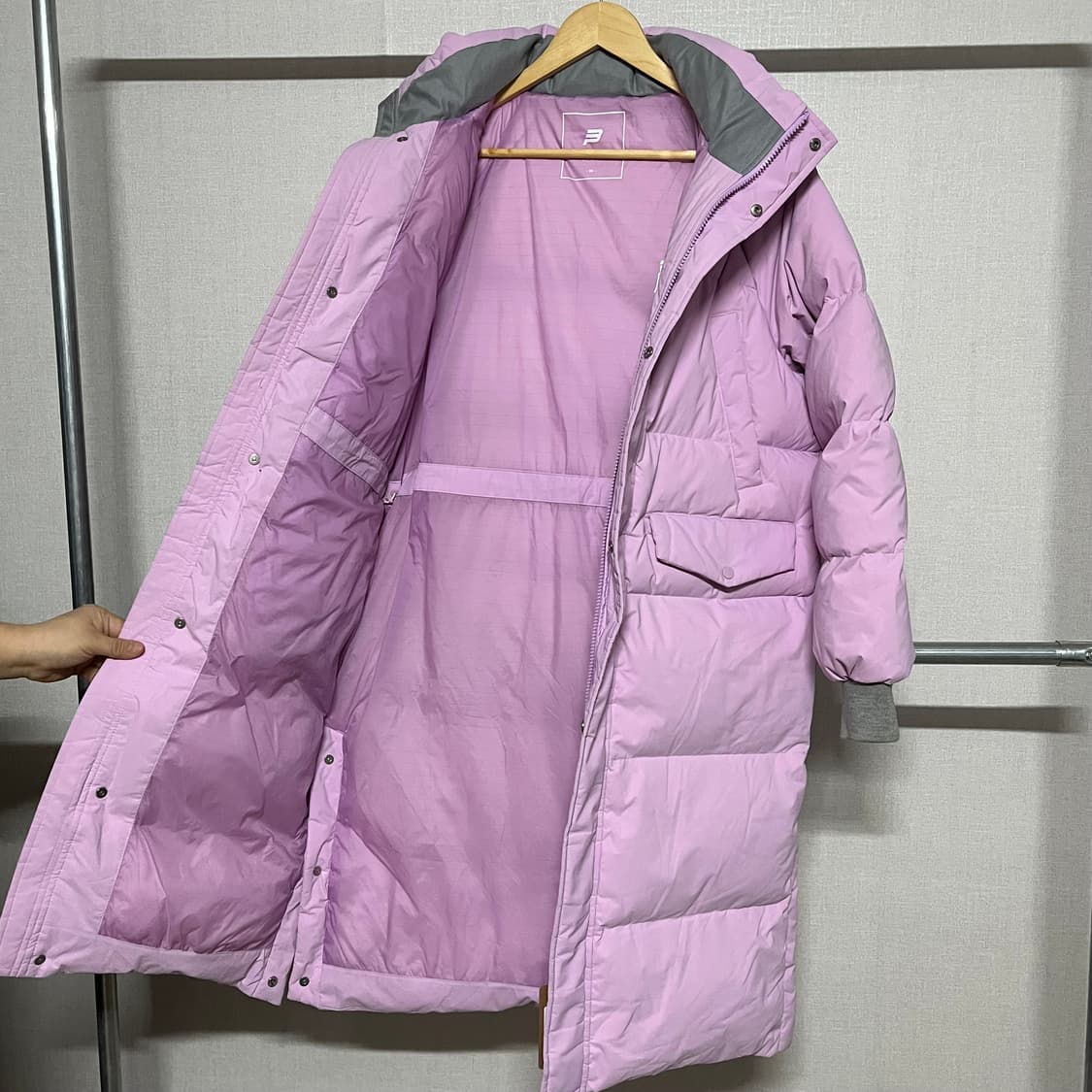 빈폴스포츠 라벤더 롱패딩 90 상품이미지7