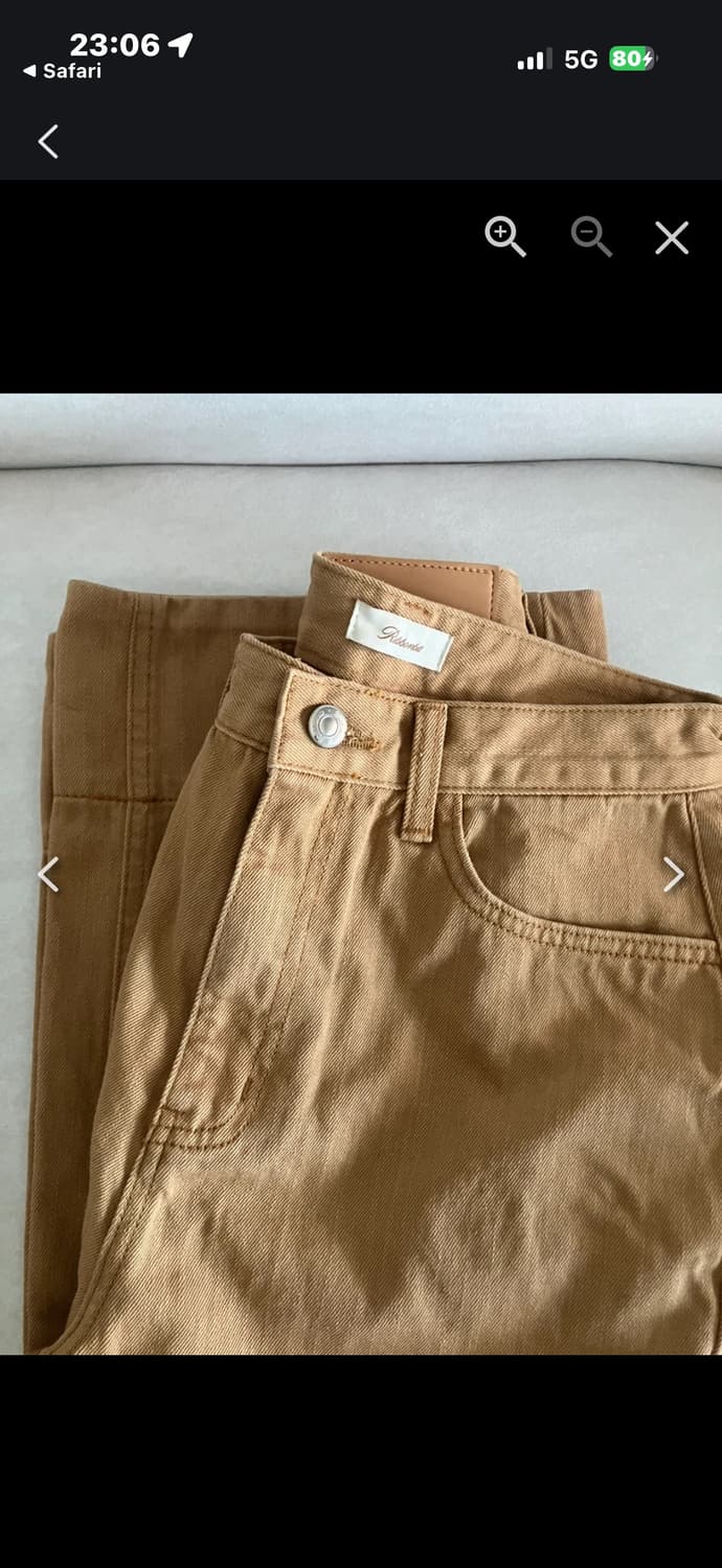 리본빛 우디스티치 팬츠 사이즈s 상품이미지2