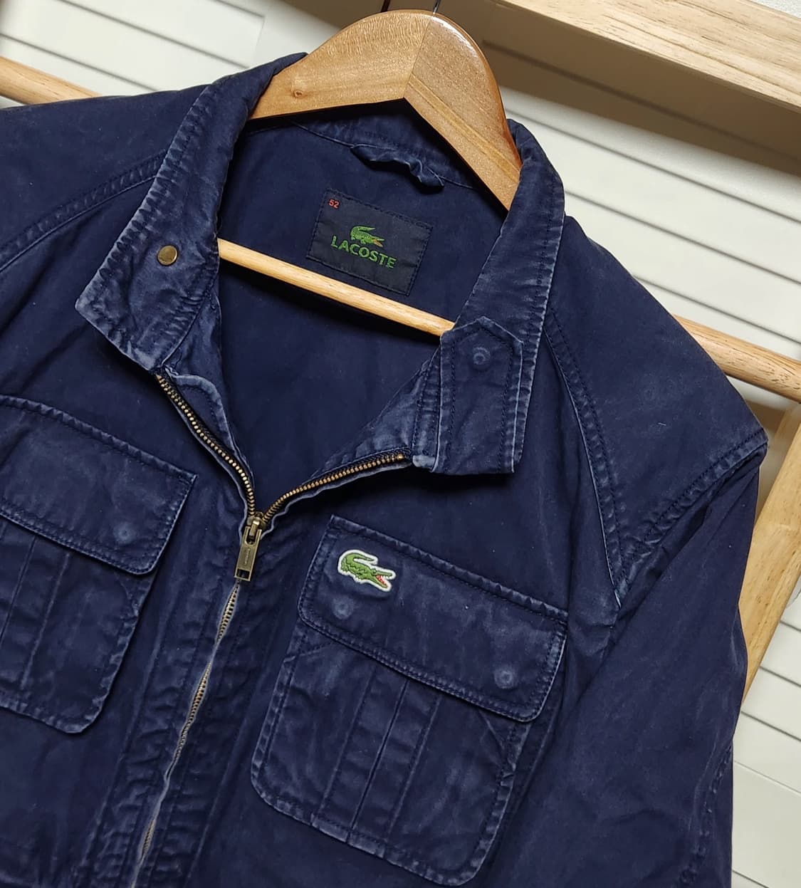 라코스테 딥네이비 워싱 워크 자켓 상품이미지3