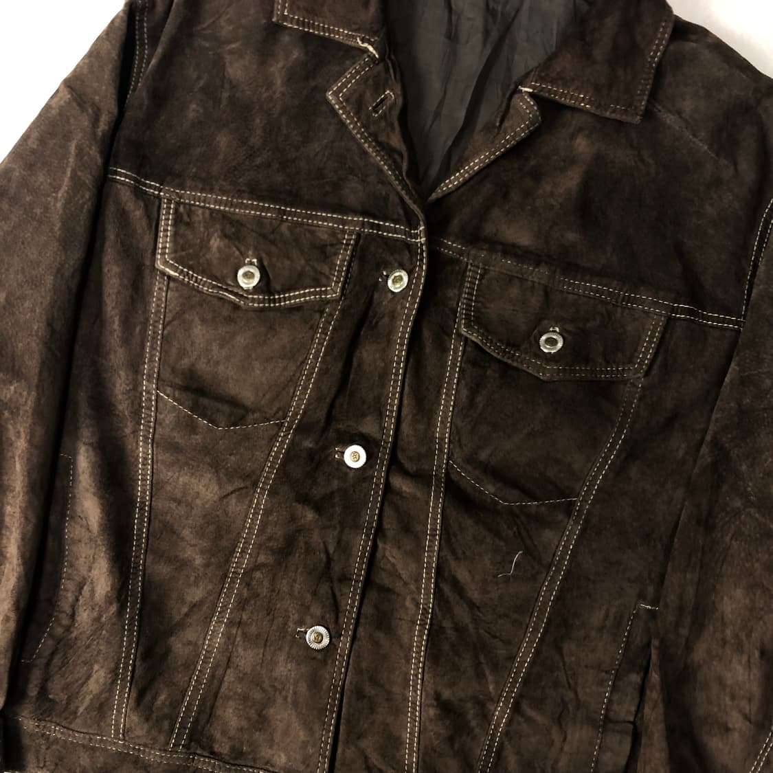 90s 아메리칸 빈티지 레더 트러커 자켓  상품이미지5