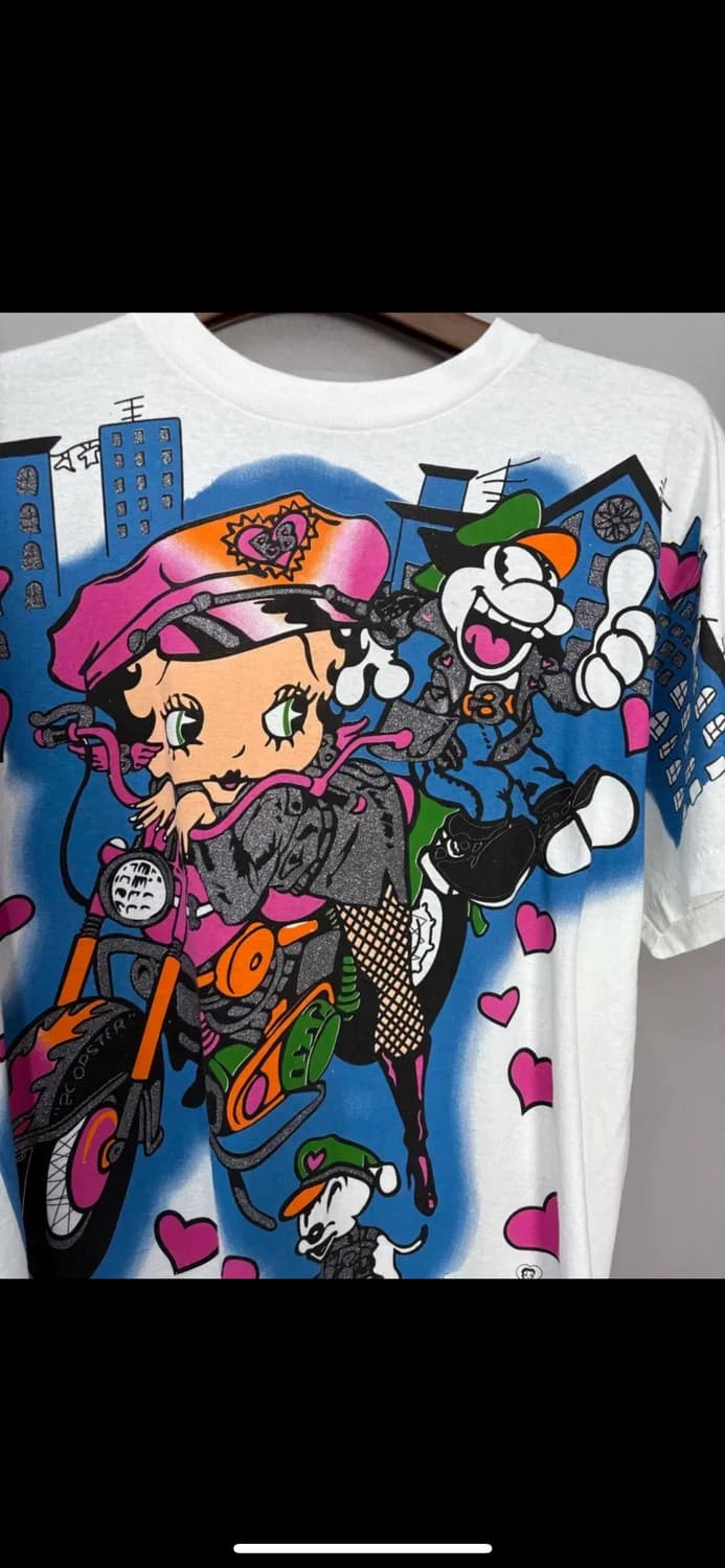 빈티지 베티붑 라이딩 엔젤 반팔 H1472 상품이미지3