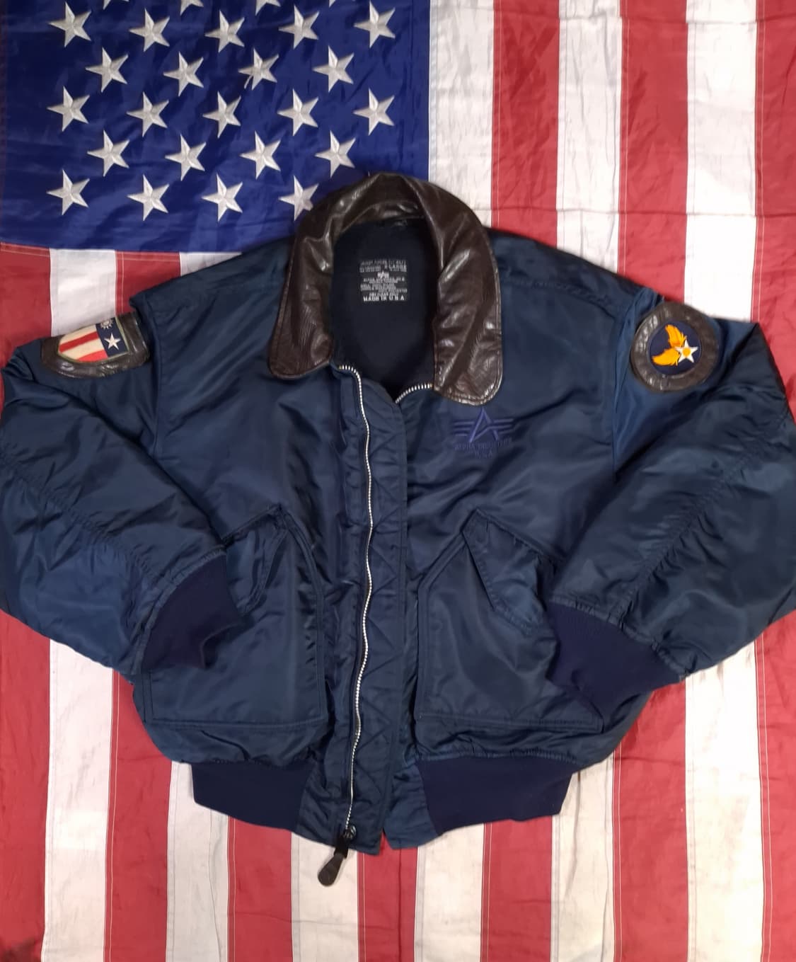 오리지날 90's 미국제조 알파사 미공군 민수용 CWU-45/P 항공자켓 상품이미지2