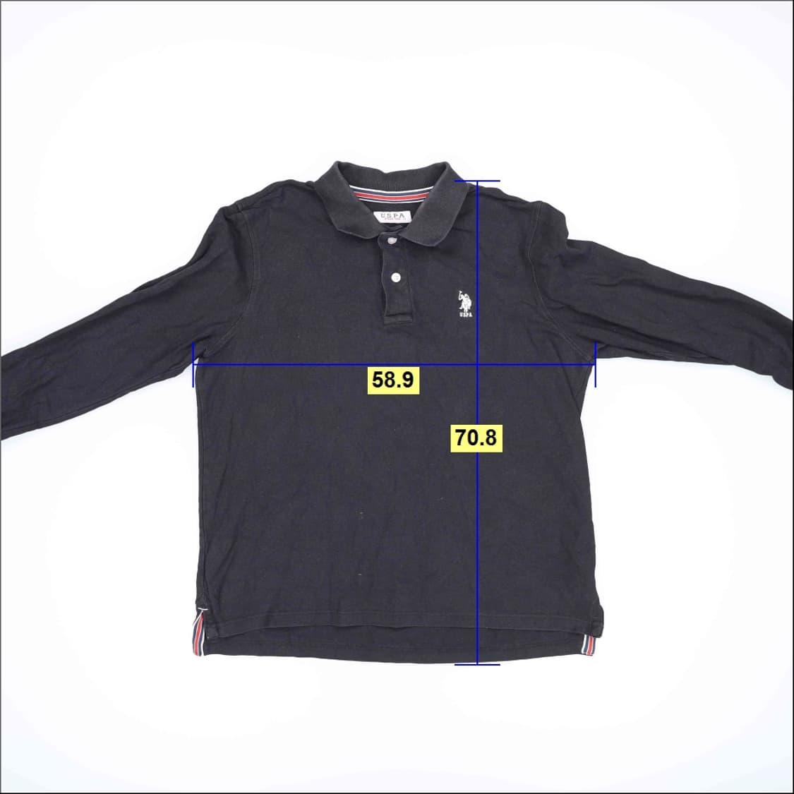 110 US폴로 로고 긴팔카라티 0414H1 상품이미지5