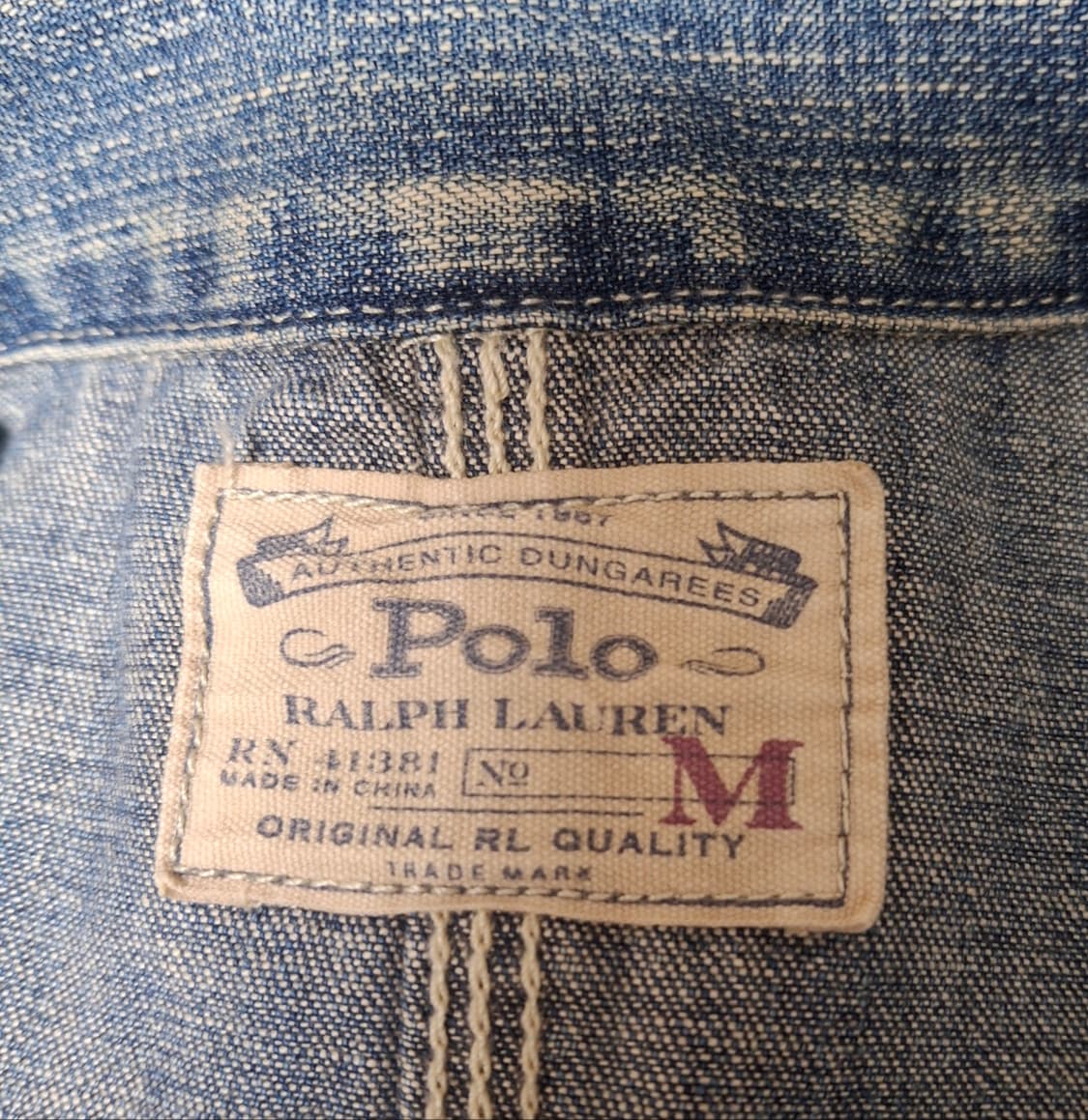 [M] 랄프로렌 데님 초어 자켓 폴로 RRL 커버올 상품이미지7