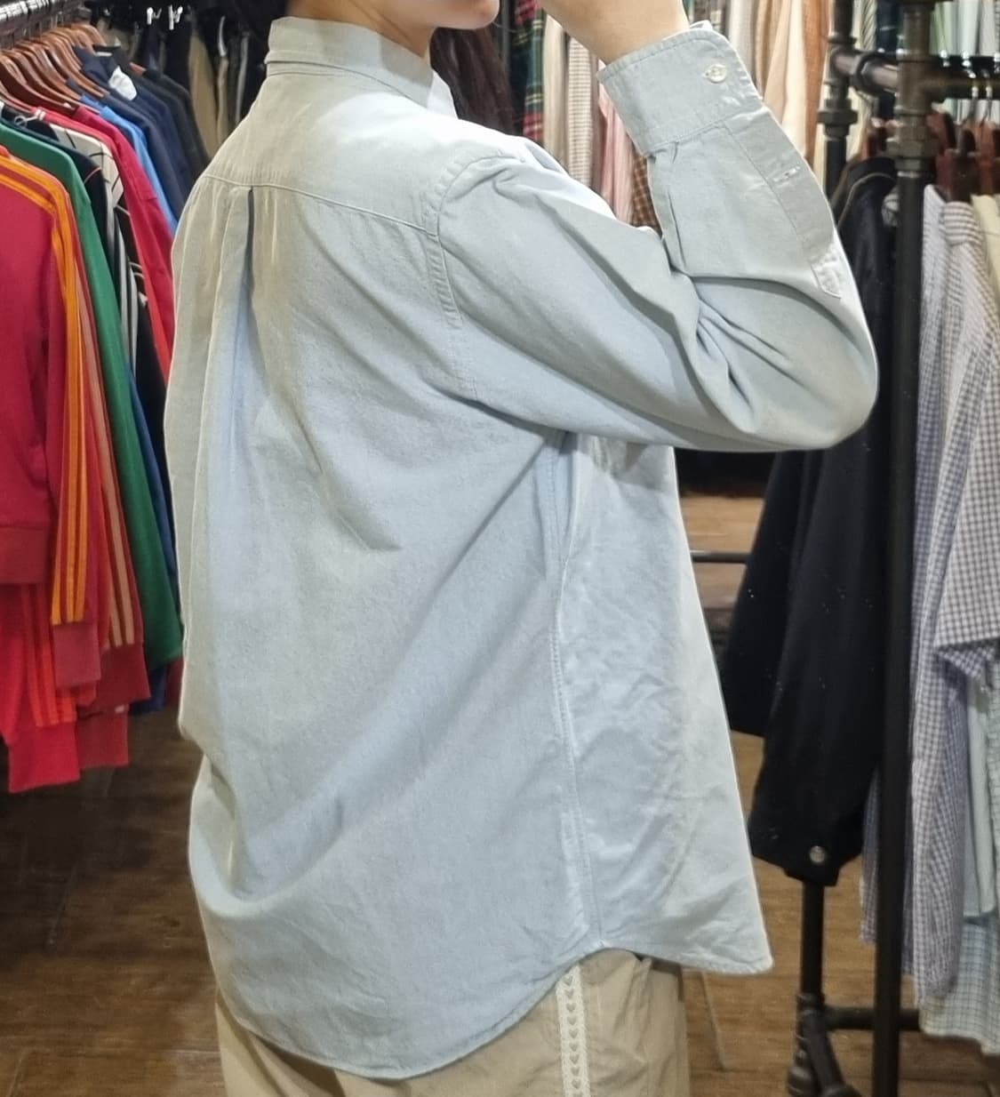 [Hi] polo 폴로 긴팔셔츠 스카이블루 상품이미지5