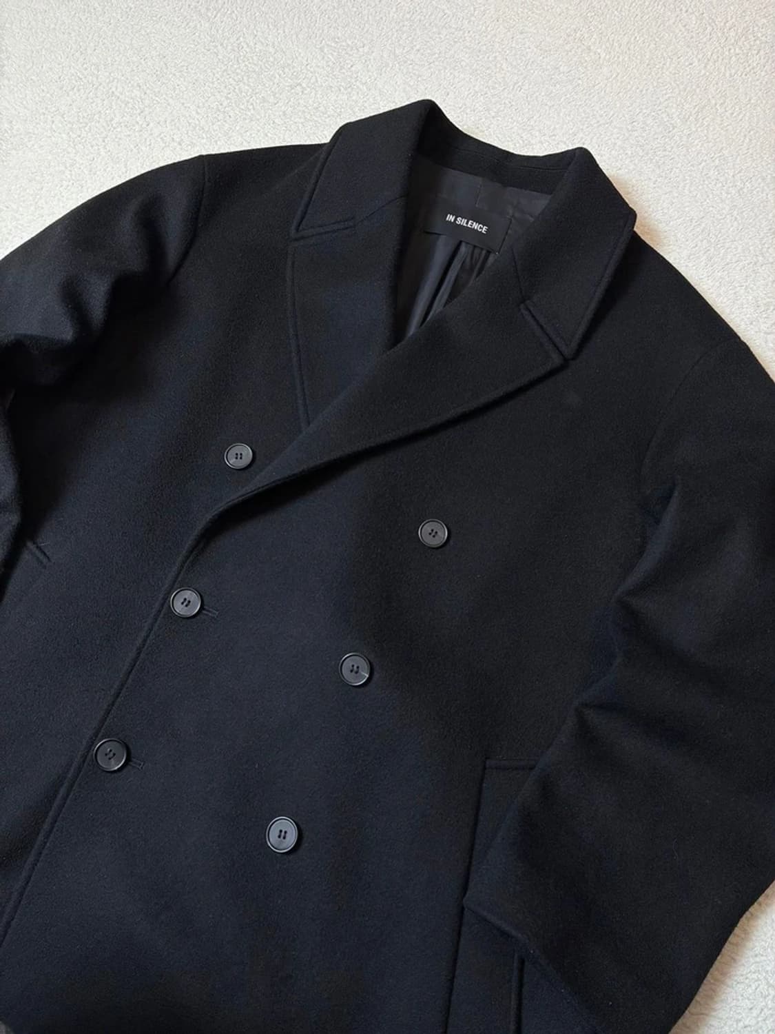 인사일런스 캐시미어 블렌드 더블 롱 코트 PN7661 상품이미지2