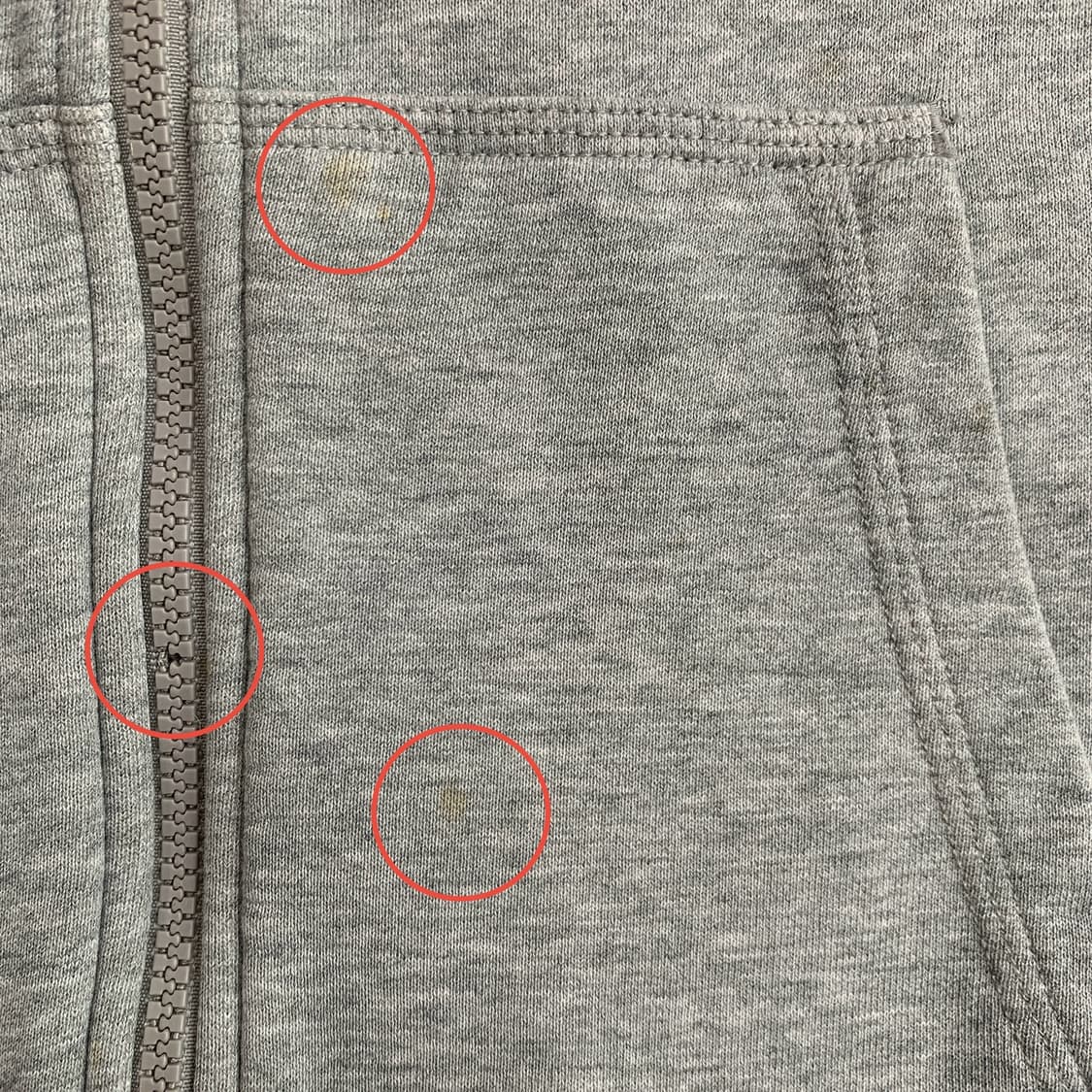 나이키 NIKE 그레이 후드 집업 1643 상품이미지7