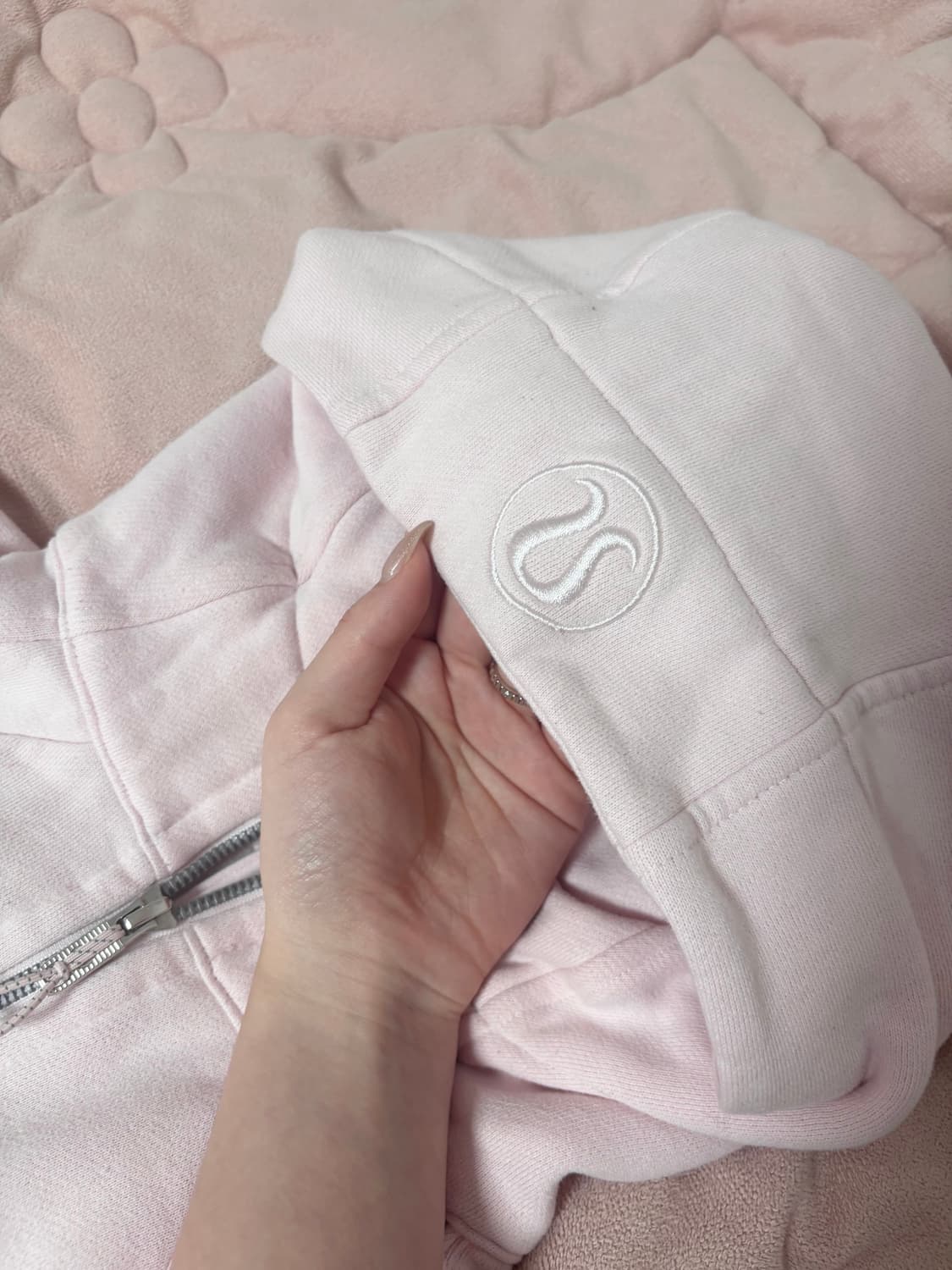 룰루레몬 스쿠바 풀집 후디 핑크 사이즈2 상품이미지3