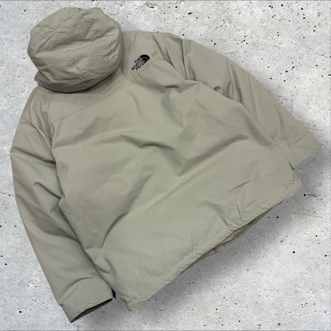 [XL] 노스페이스 캠퍼 온볼 후드 패딩 점퍼 그레이베이지 C5 상품이미지2