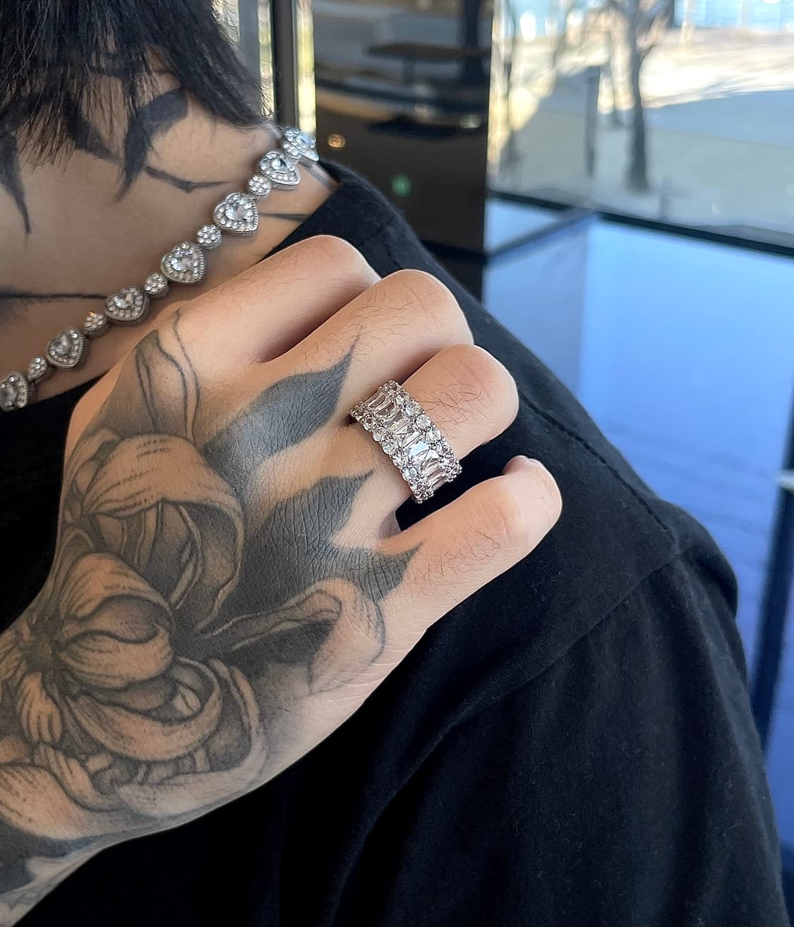 pcr053 Crown white cubic ring 상품이미지2