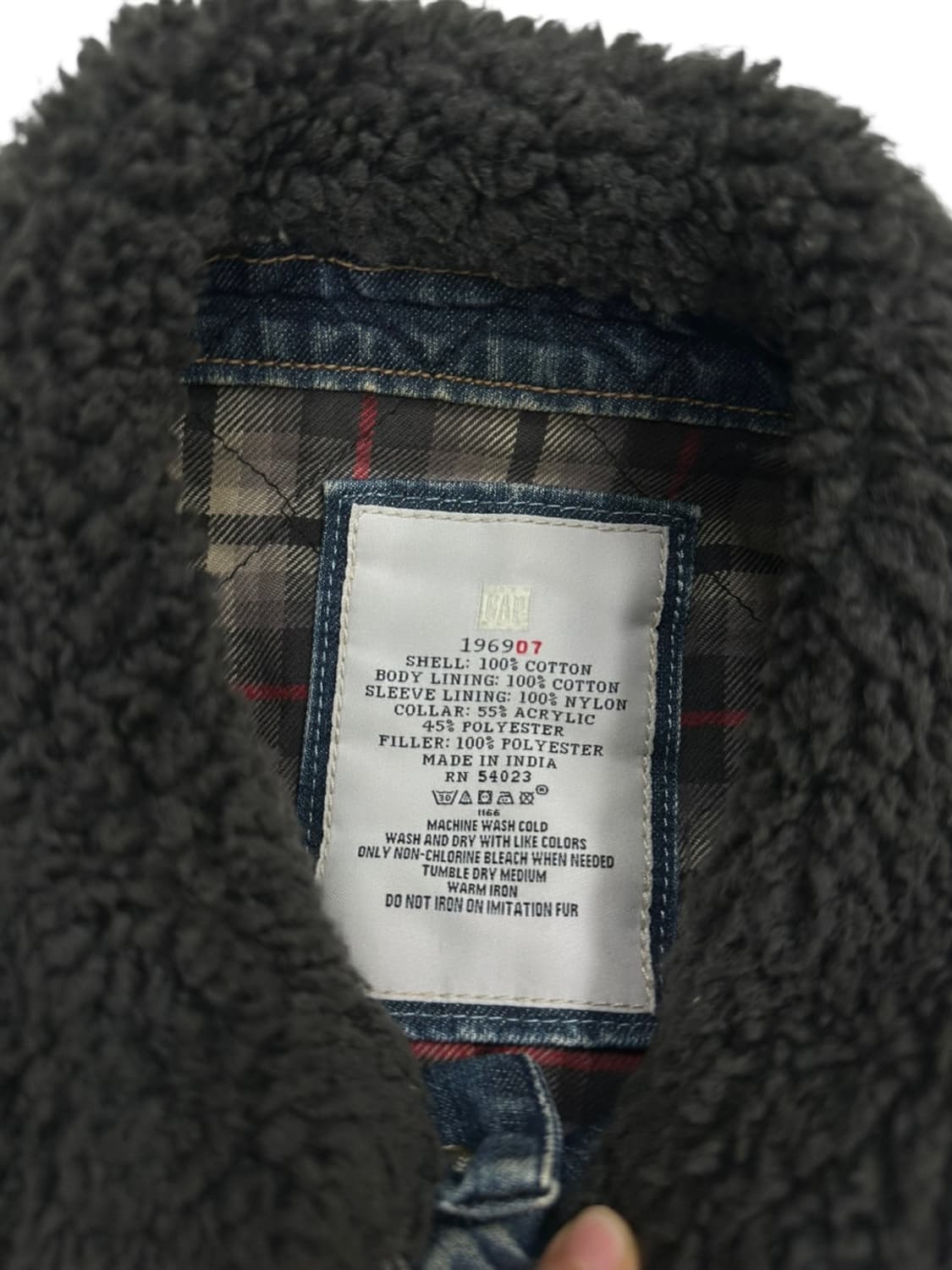 00년대 GAP 갭 1969 데님자켓 (M) 상품이미지7