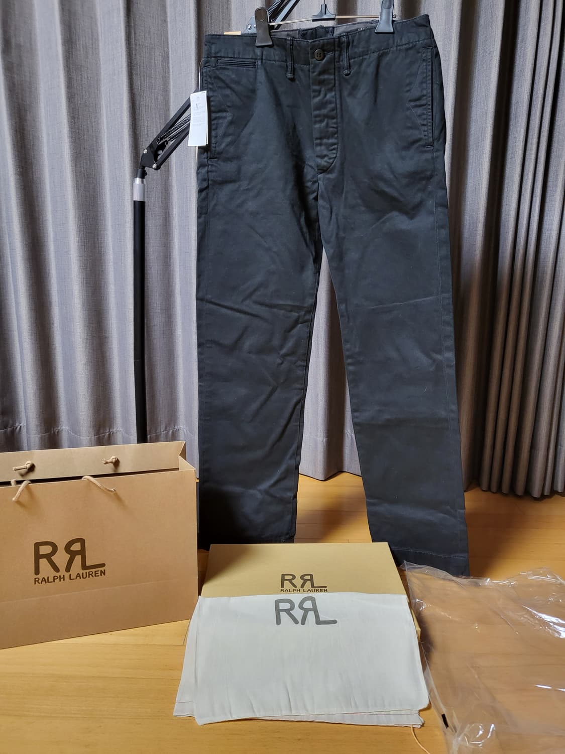[31] 더블알엘 rrl 오피서스 치노팬츠 블랙 새상품 상품이미지1