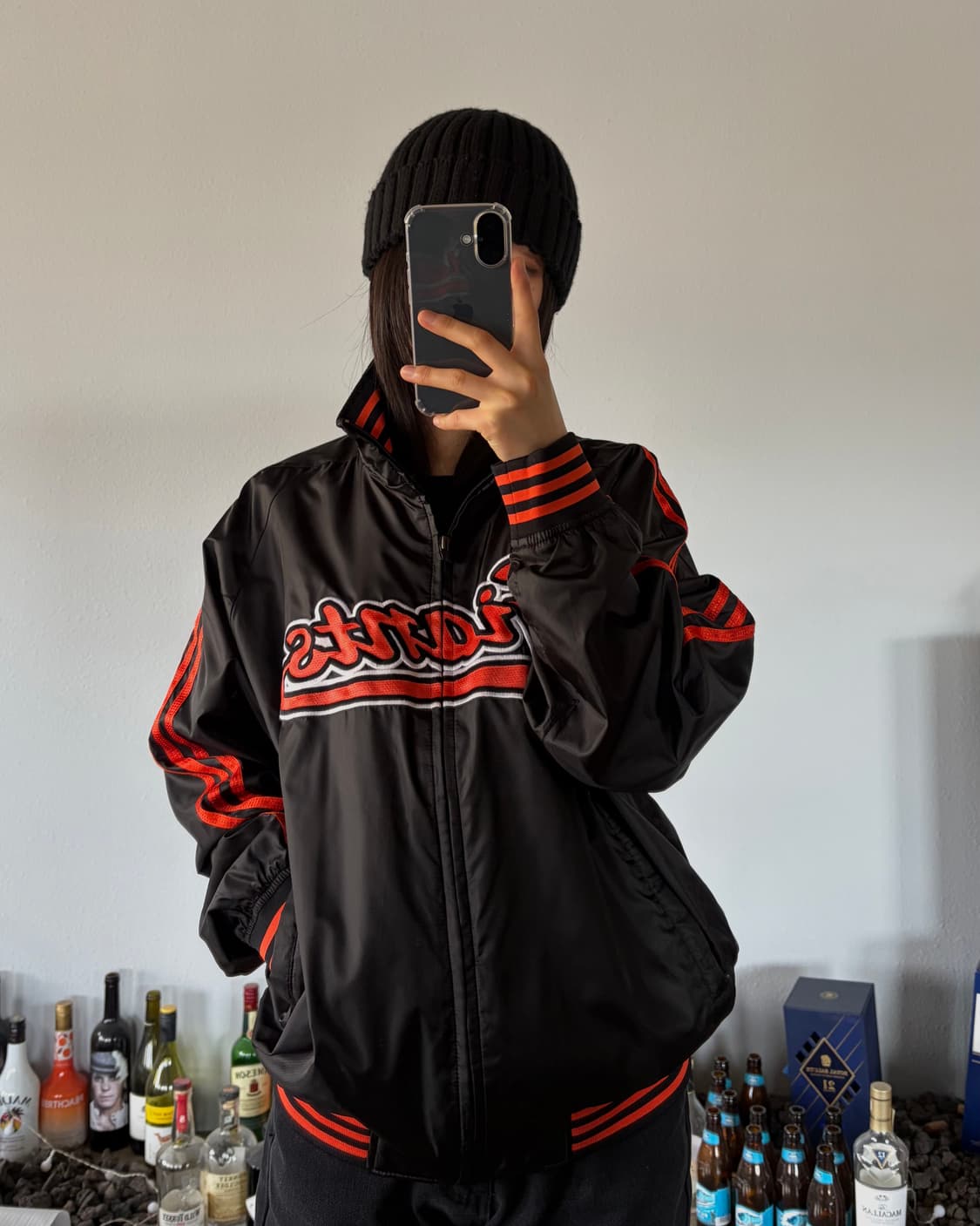 [M]아디다스 롯데 자이언츠 춘추용 베이스볼 자켓 상품이미지1