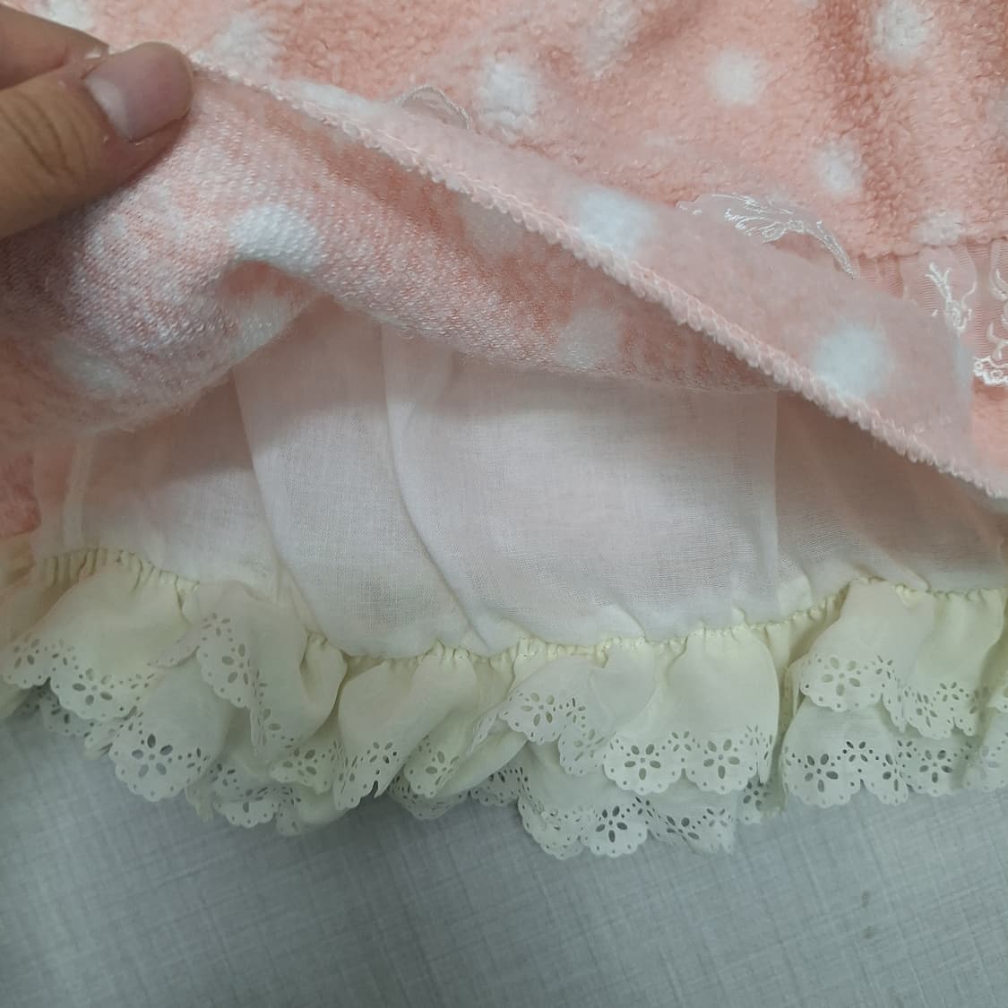 마카롱 스커트 핑크 갸루 히메갸루 라떼갸루 러블리 도트 큐롯 상품이미지5