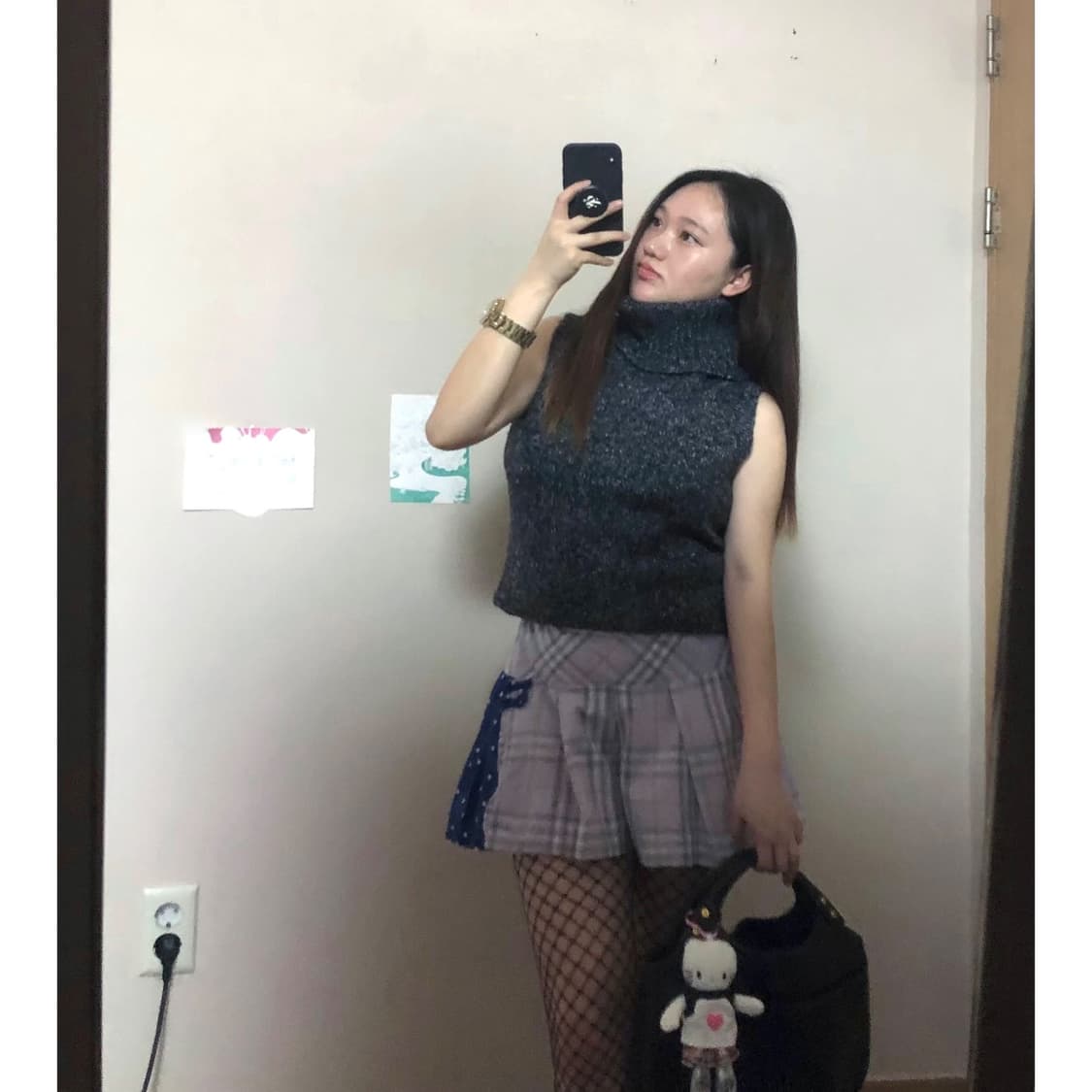 챠콜 터틀넥 베스트 🛖 상품이미지1