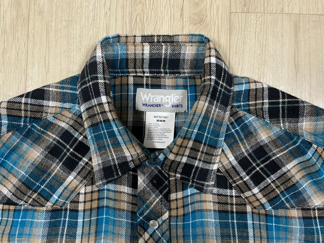 100) 90's 랭글러 플란넬 웨스턴셔츠(데드스탁)RRL&LVC&폴로 상품이미지3