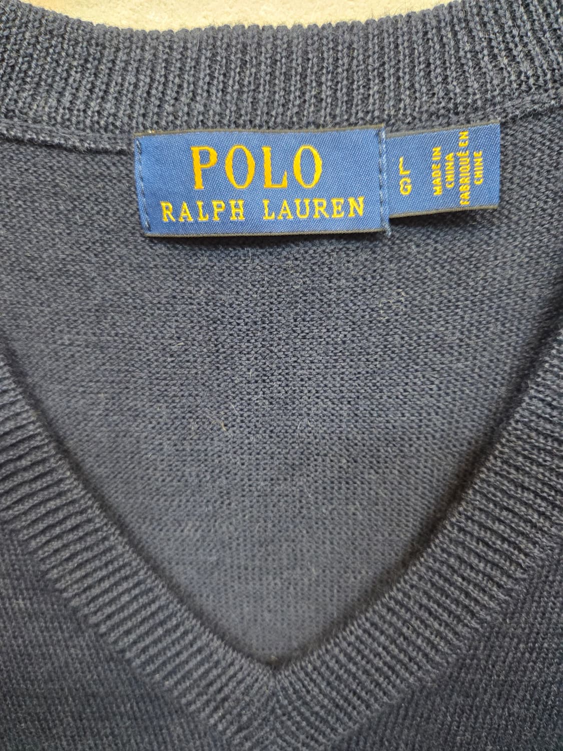폴로랄프로렌 니트 조끼 다크네이비 Lg 상품이미지3