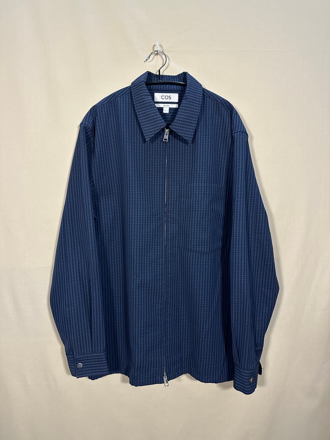 코스 체커 셔츠형 자켓 처분  상품이미지1