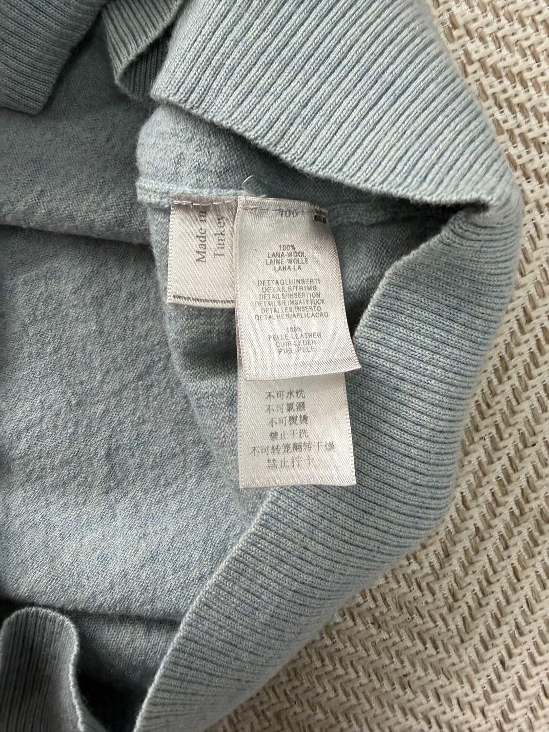 정품) 에르메네질도 제냐 여성 하프집업 니트 XL 상품이미지7