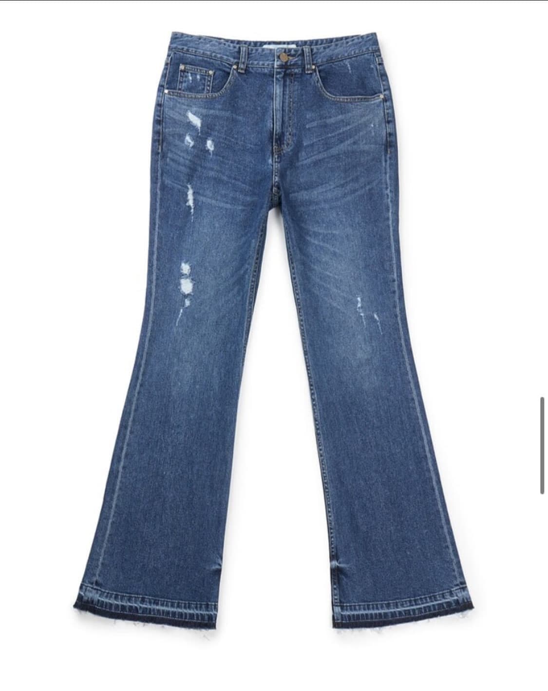 Chowoo DISTRESSED BOOTCUT PANTS 상품이미지1