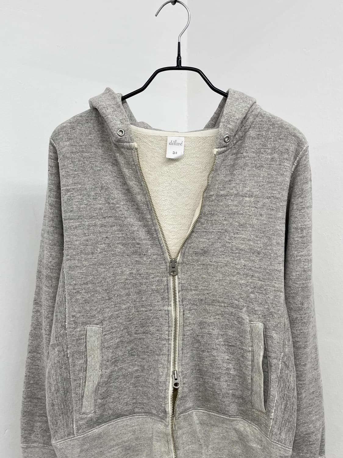 JPN 그레이 투웨이 후드집업 상품이미지5