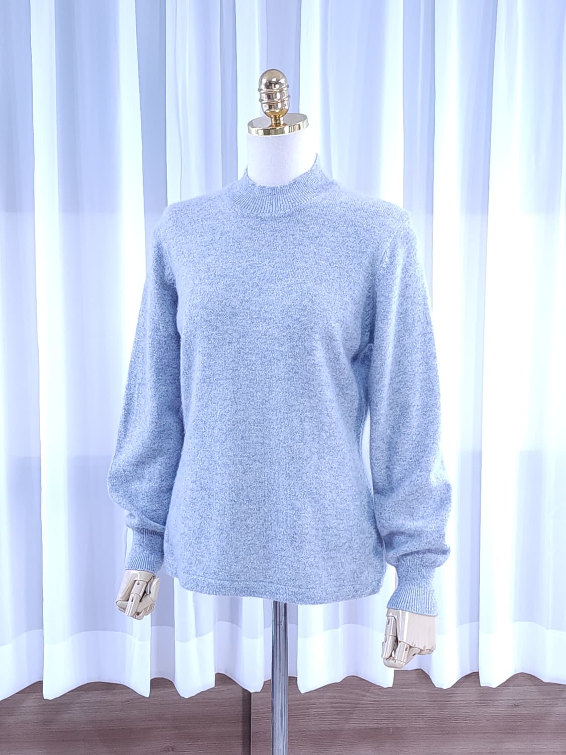 캐시미어100% 반목니트 상품이미지1