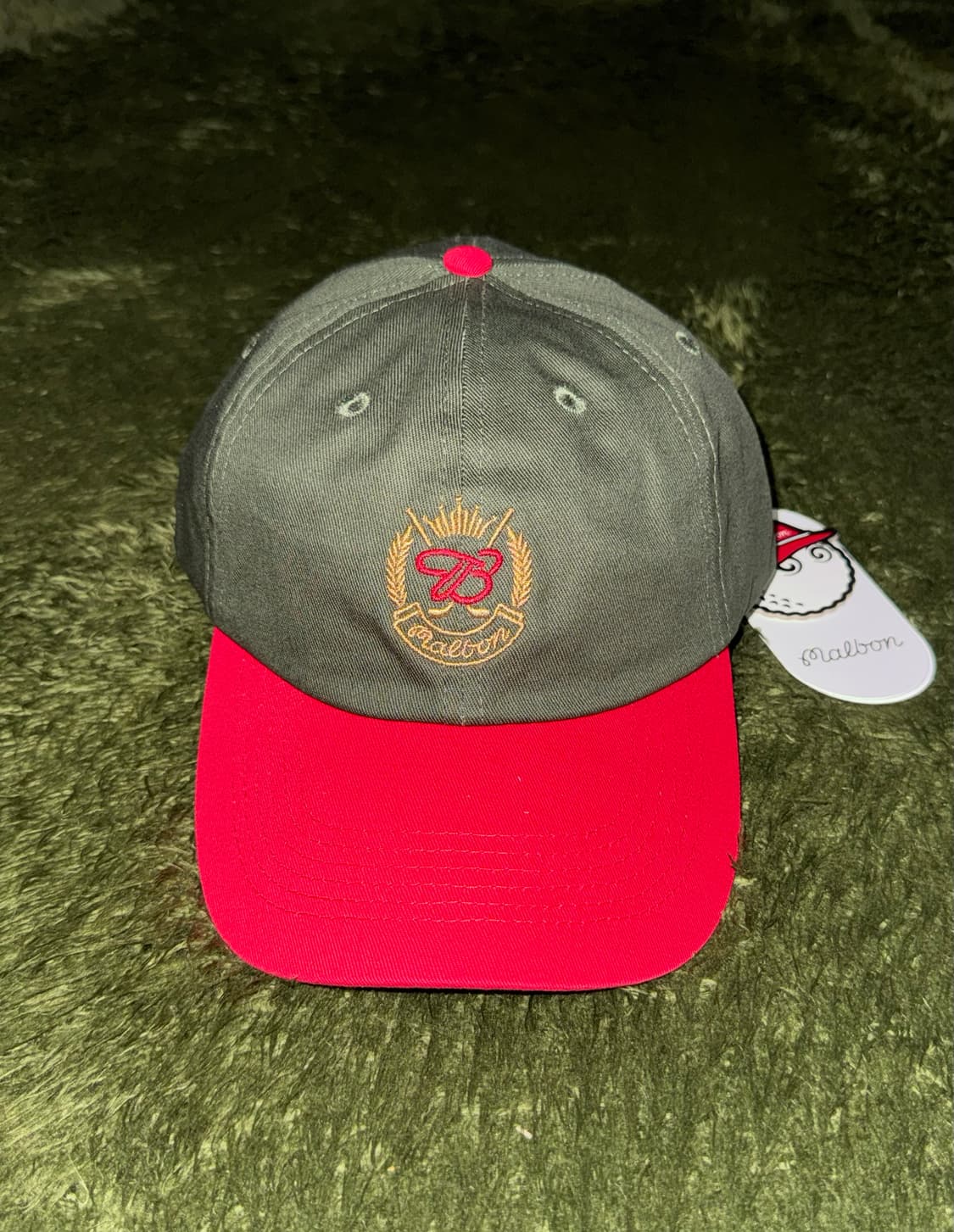 말본 골프 X 버드와이저 콜라보 캡 올리브 상품이미지1