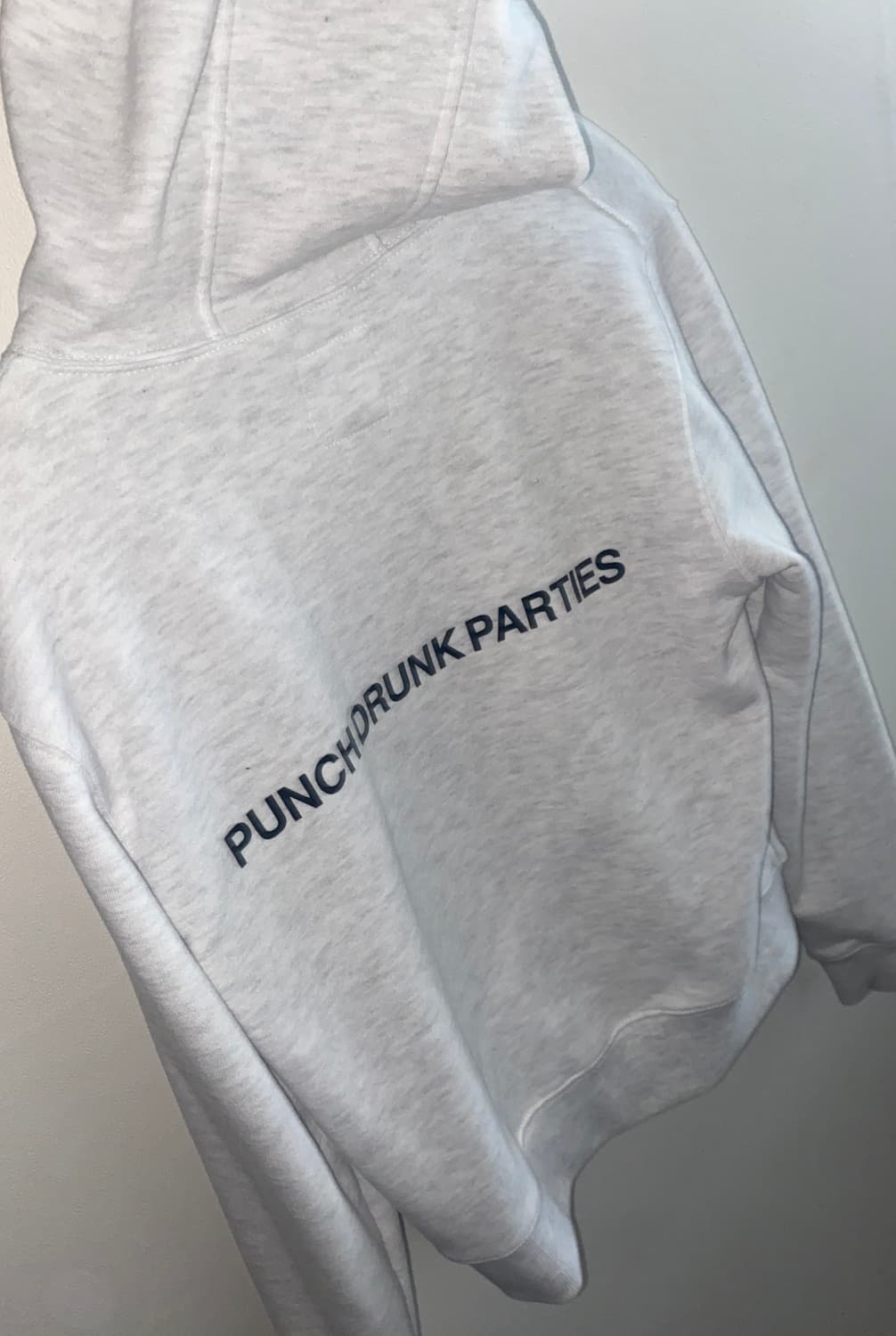 펀치드렁크파티즈 로고 슬림 후디 후드티 상품이미지4