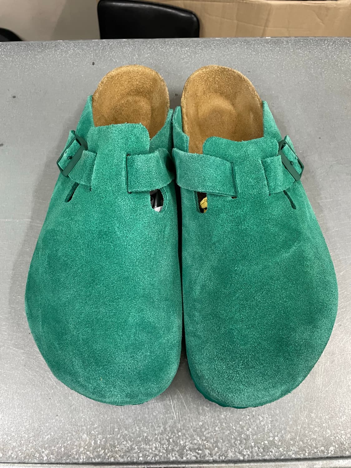 버켄스탁 보스턴 스웨이드 레더 디지털 그린 285 상품이미지4