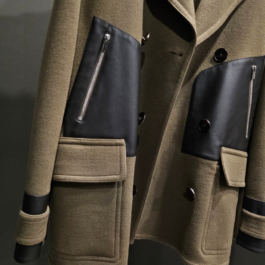 에르메스 캐시미어 램스킨 트리밍 피 코트 상품이미지6