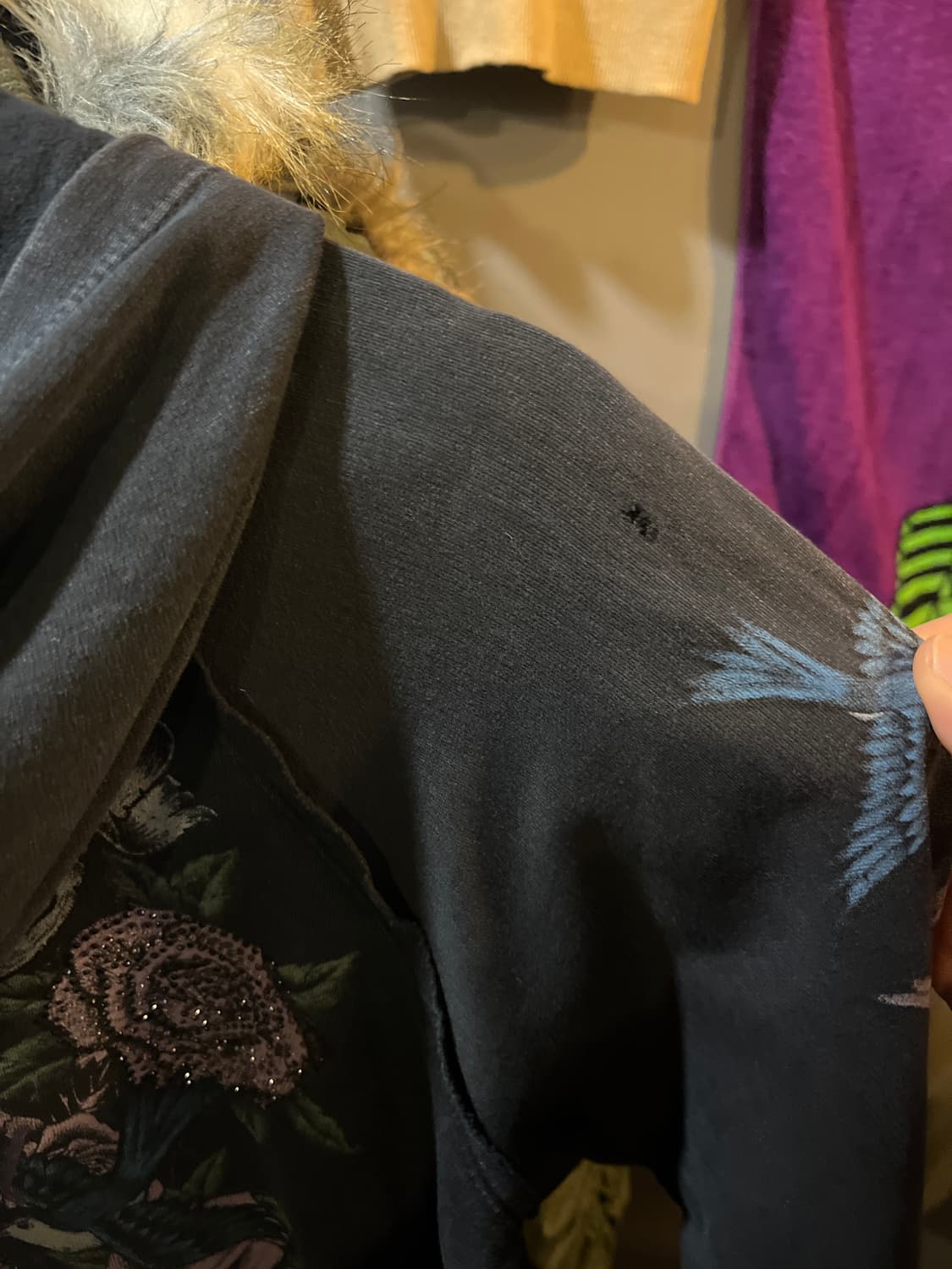 sinful 올드스쿨 큐빅 프린팅 후드집업 y2k 펑크 갸루 상품이미지5