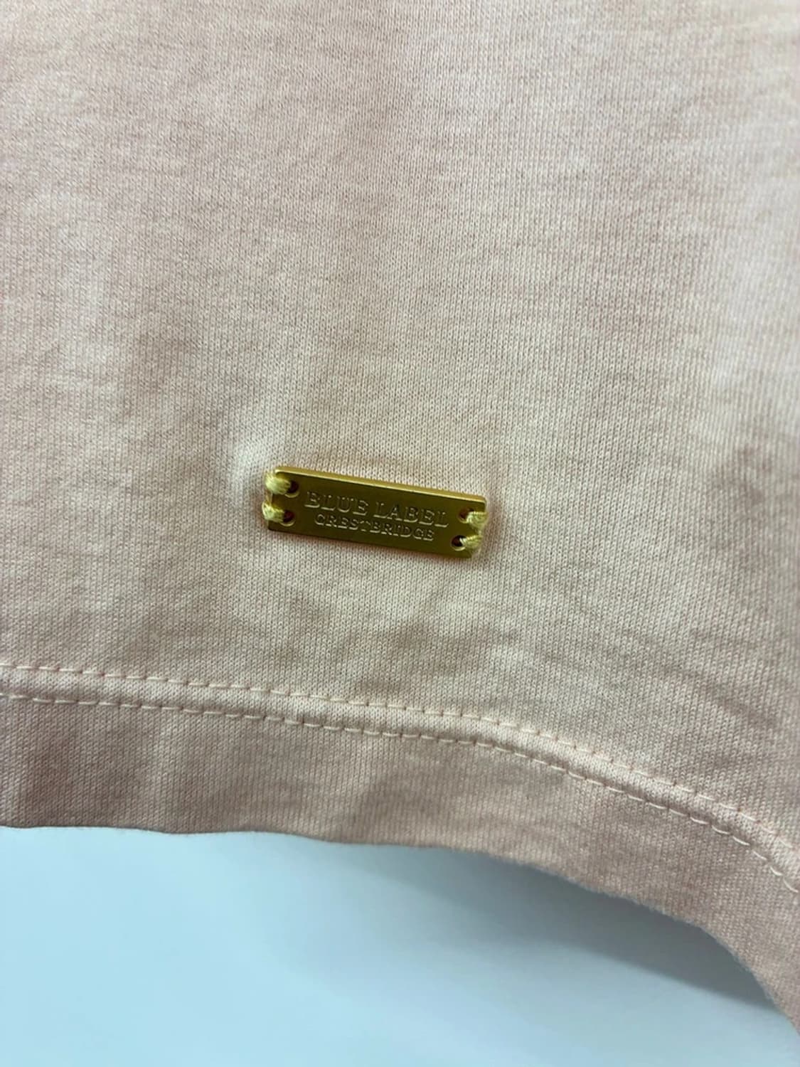 버버리 00's 블루라벨 핑크 코튼 반팔 티셔츠 PN9766 상품이미지4