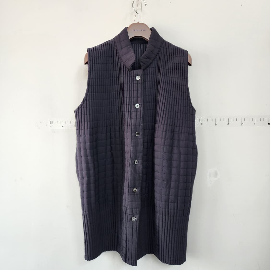 플리츠 디자인 퀼팅 조끼 상품이미지1