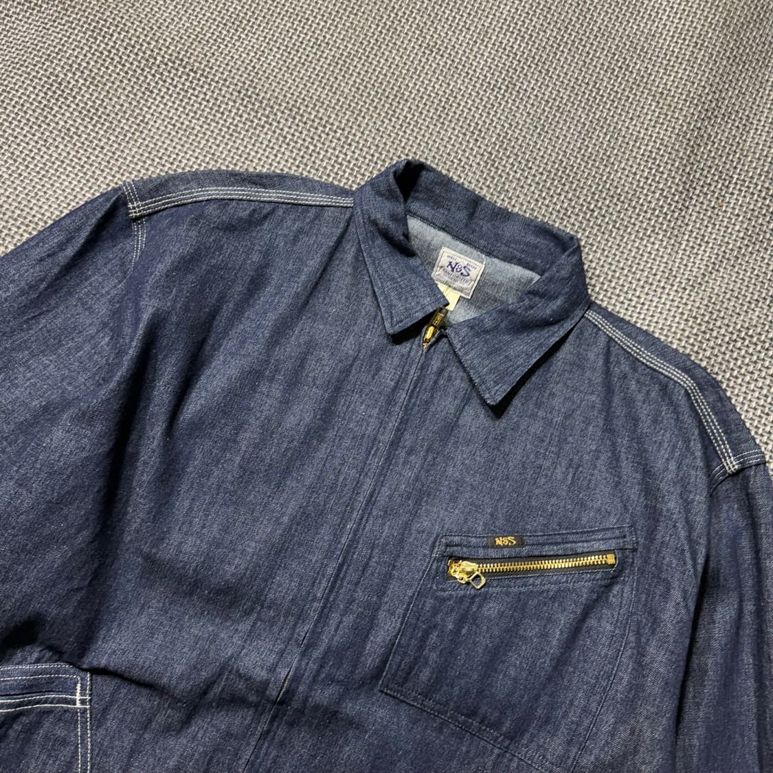 빈티지 데님 워크 블루종 자켓 (XL) 상품이미지2
