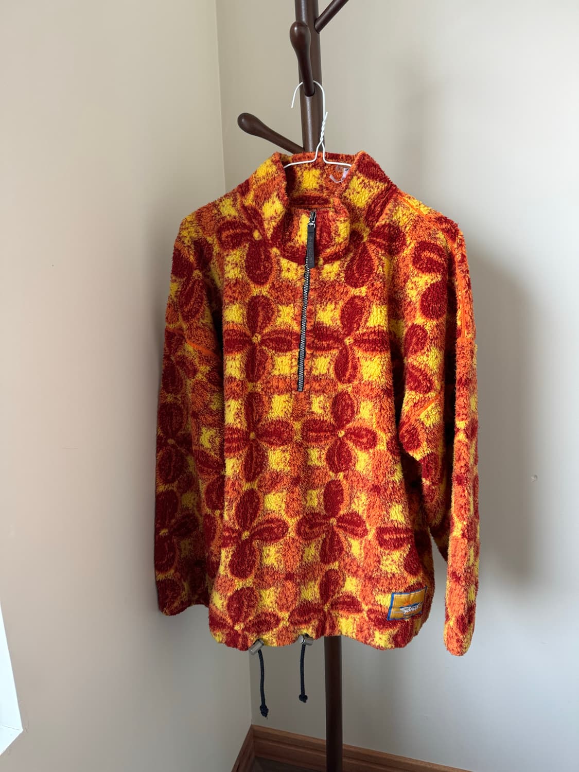 90s 데상트 플라워프린트 후리스 상품이미지1